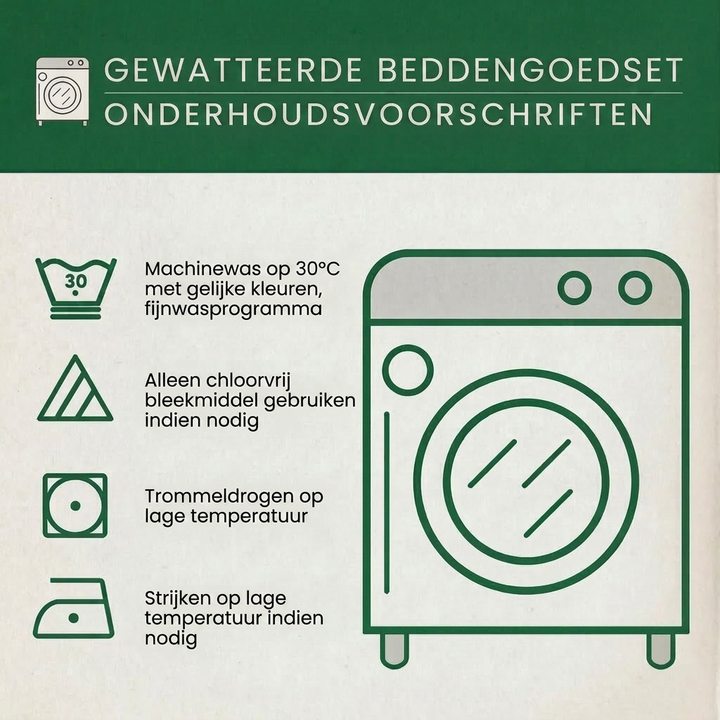 Matrasbeddegoedset van 3 delen - Atelier van de Kerstman