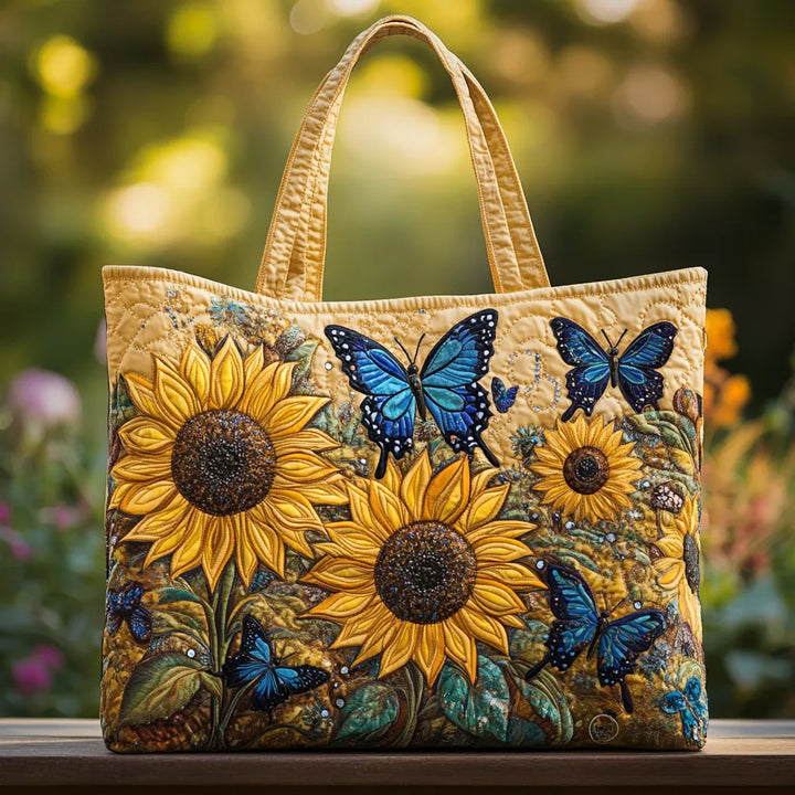 Artisan Tas - Zonnebloemen en Blauwe Vlinders