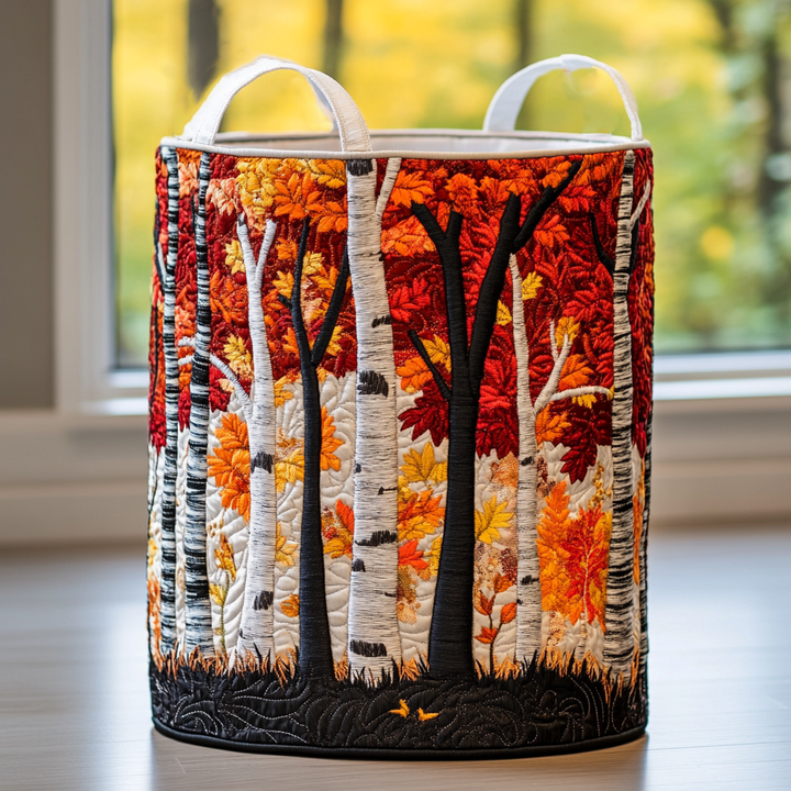 Gepolsterter Wäschekorb - Wald