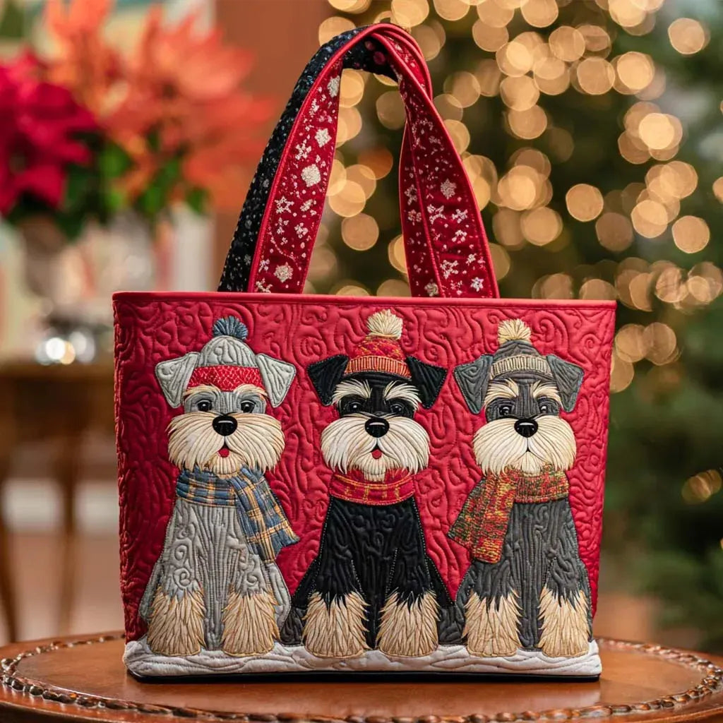 Ambachtliche Tasche - Trio von Schnauzern