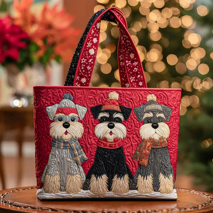 Ambachtliche Tasche - Trio von Schnauzern