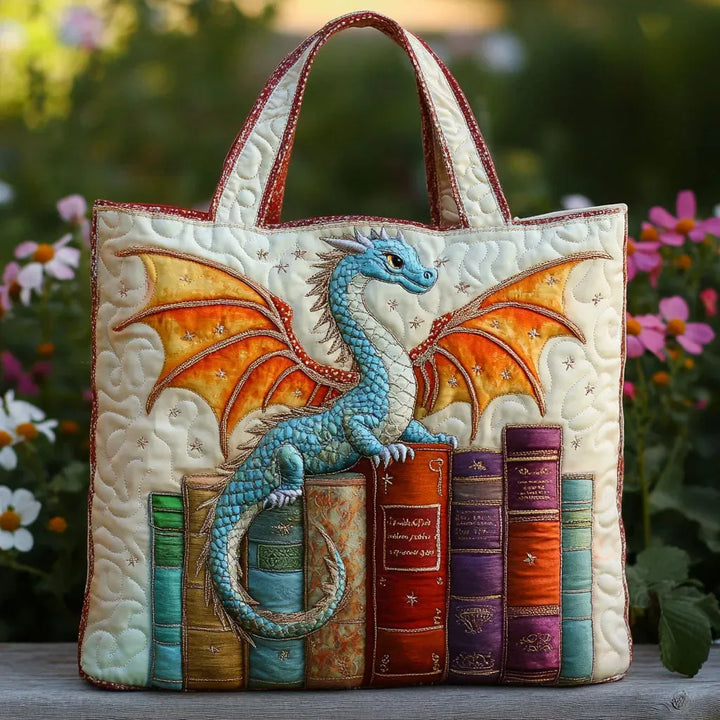 Stepptasche - Smaragdgrüner Drachenbuchschützer