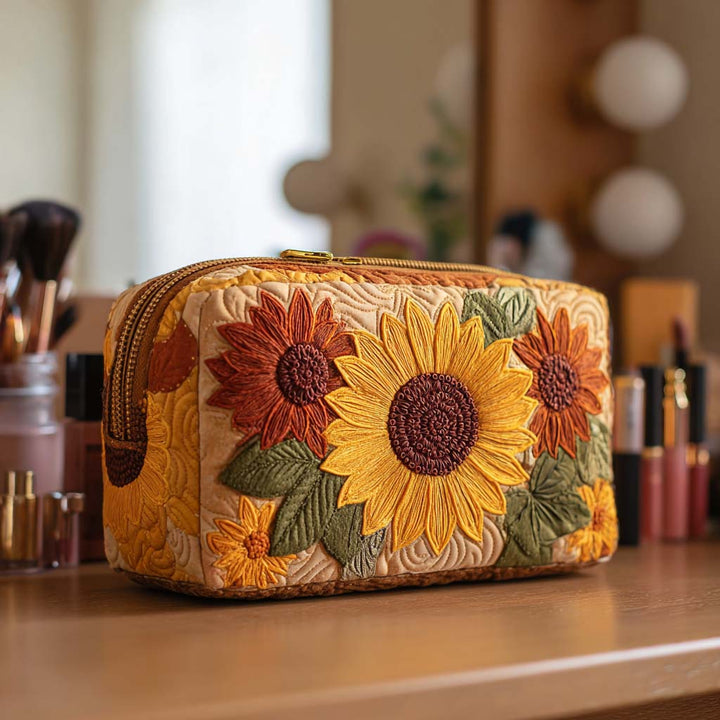 Julia - Quilted Toiletry Bag with Detailed and Cheerful Accents