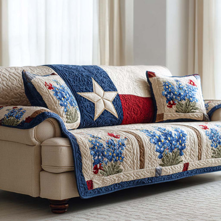 Fien – Gesteppte Sofahusse im American Style