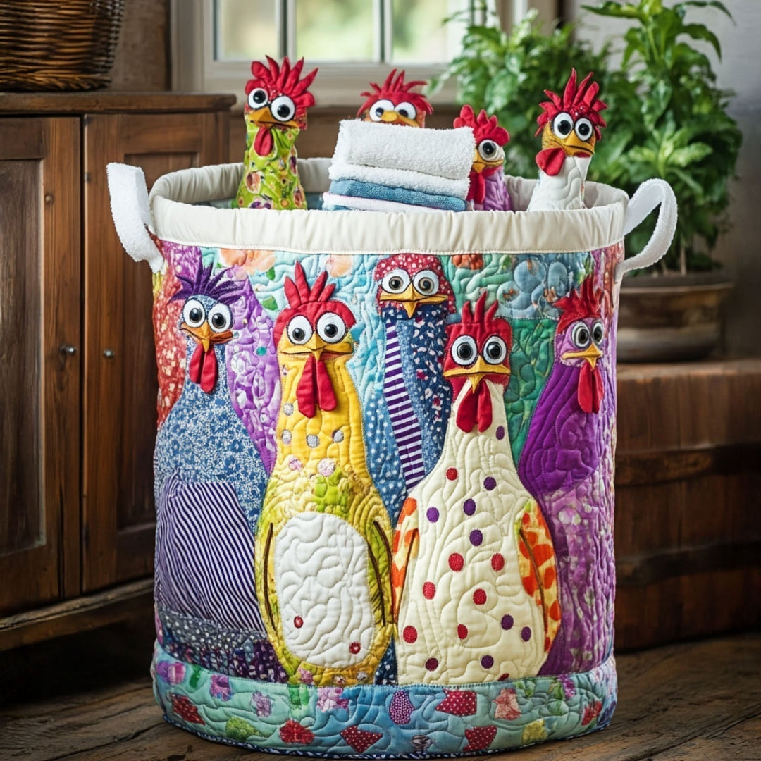 Gesteppter Wäschekorb - Poule Couture