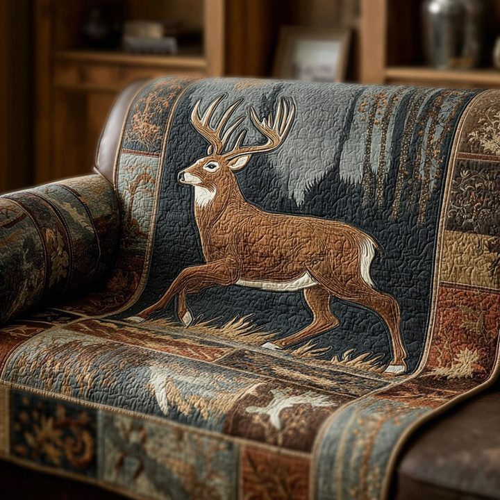 Iris - Gesteppte Sofahusse Hirsch