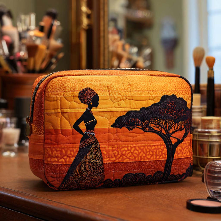 Adriana – Gepolsterte Kulturtasche Desertprint