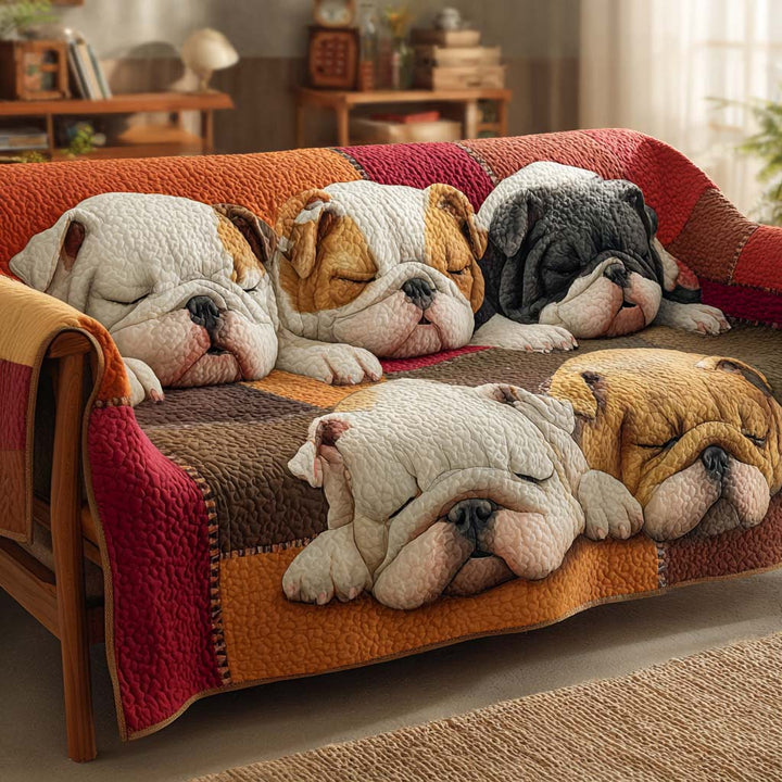 Rianne - Gesteppter Sofabezug Bulldogge