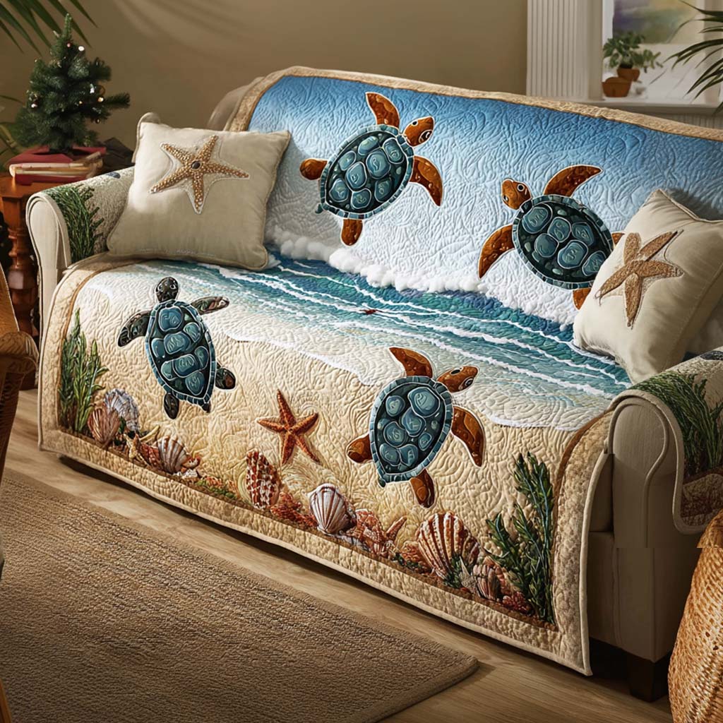 Fien - Gepolsterte Sofahusse Schildkröte