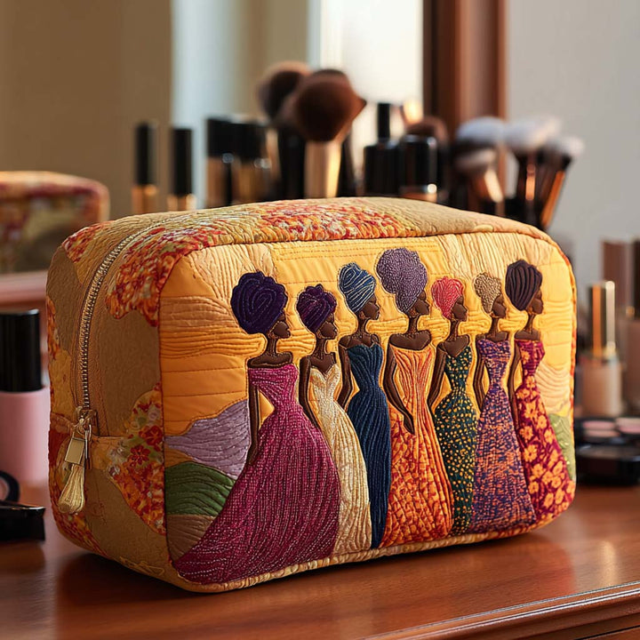Odile – Stepp-Kulturtasche mit raffiniertem Print