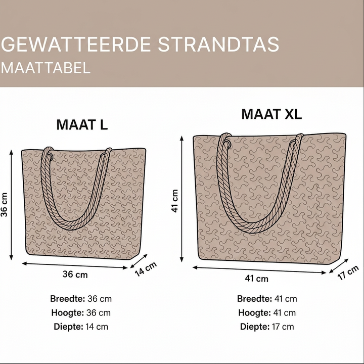 Eline | Handgemaakte strandtas