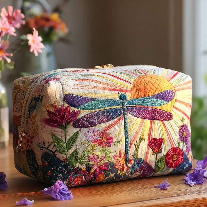 Tineke - Wattierte Kulturtasche Raffinierte Rüsche