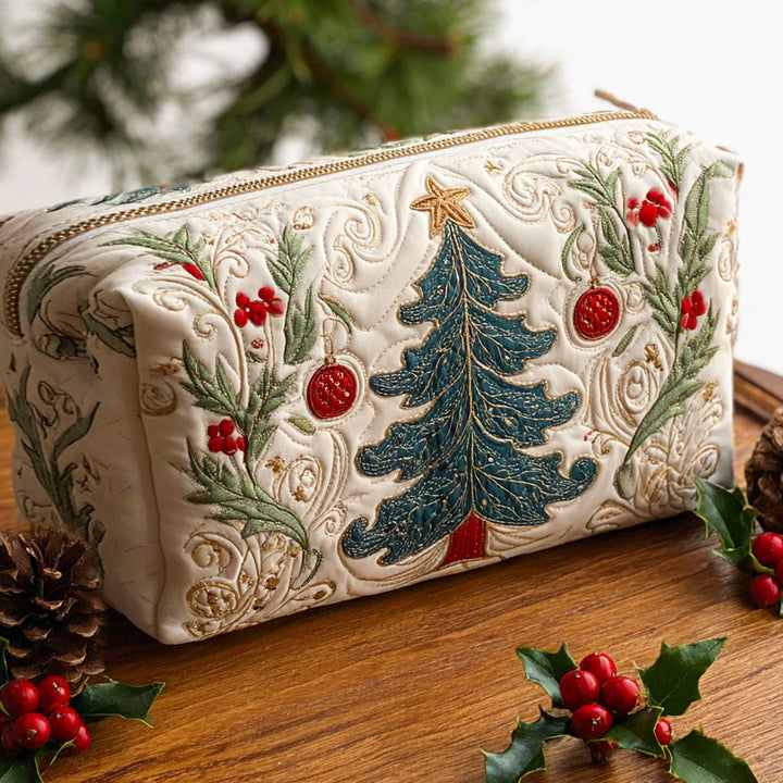Berdien - Wattierte Kulturtasche Weihnachtsbaum