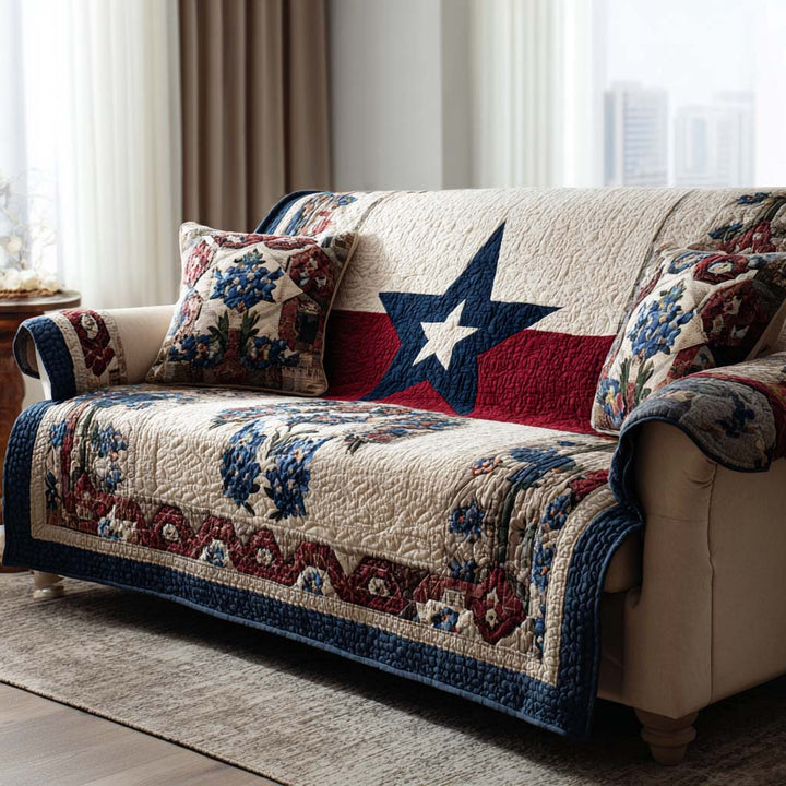 Fien – Gesteppte Sofahusse im American Style