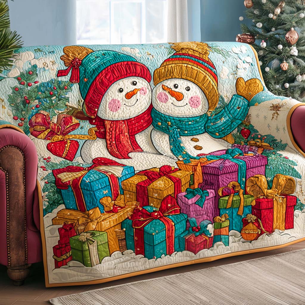 Astrid - Gesteppter Sofabezug Motiv Weihnachten