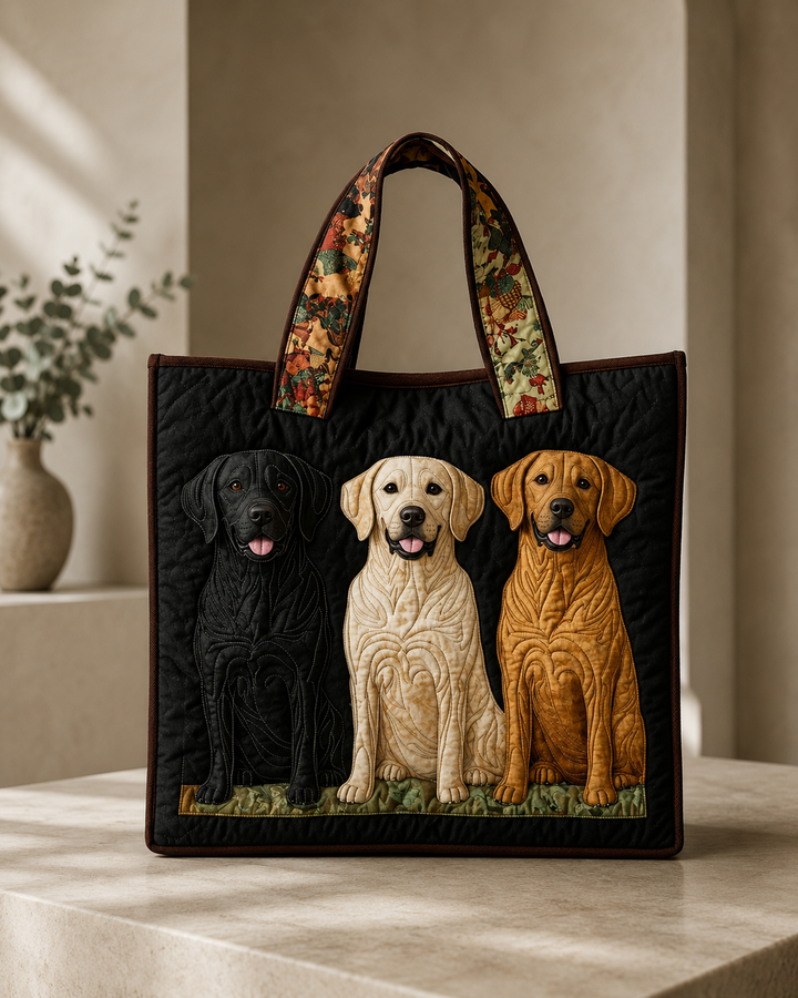 Handgefertigte Tasche - Drei Labradore