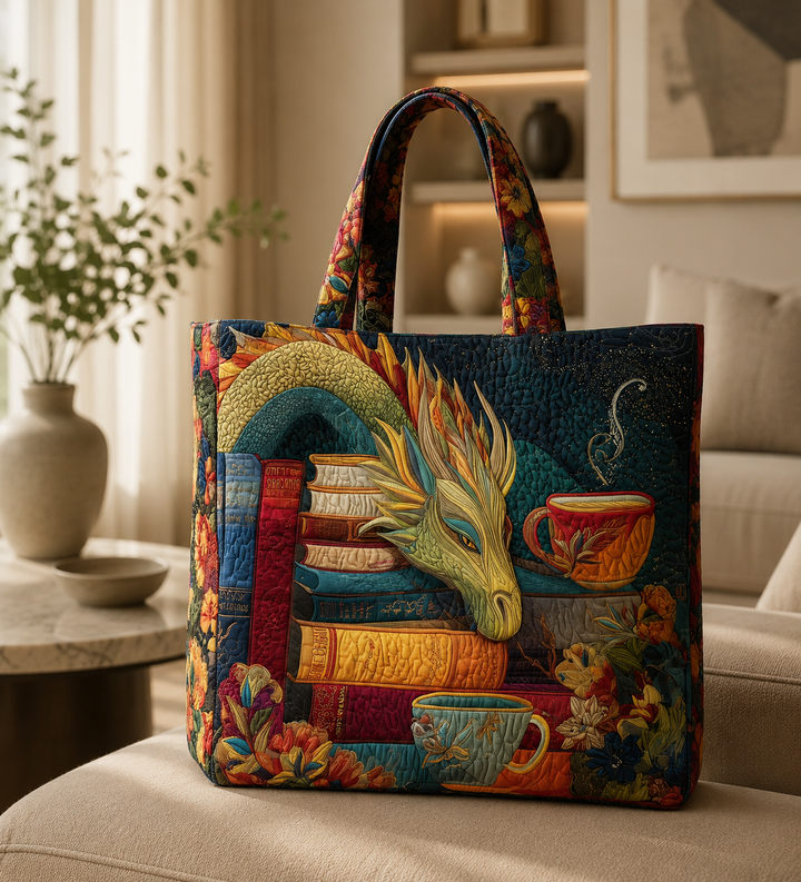 Artisan Tas - Draaklezer met Boeken en Mokken