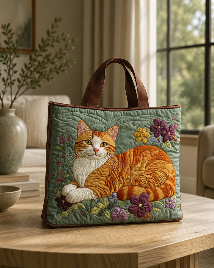 Ambachtelijke Tas - Oranje Kat