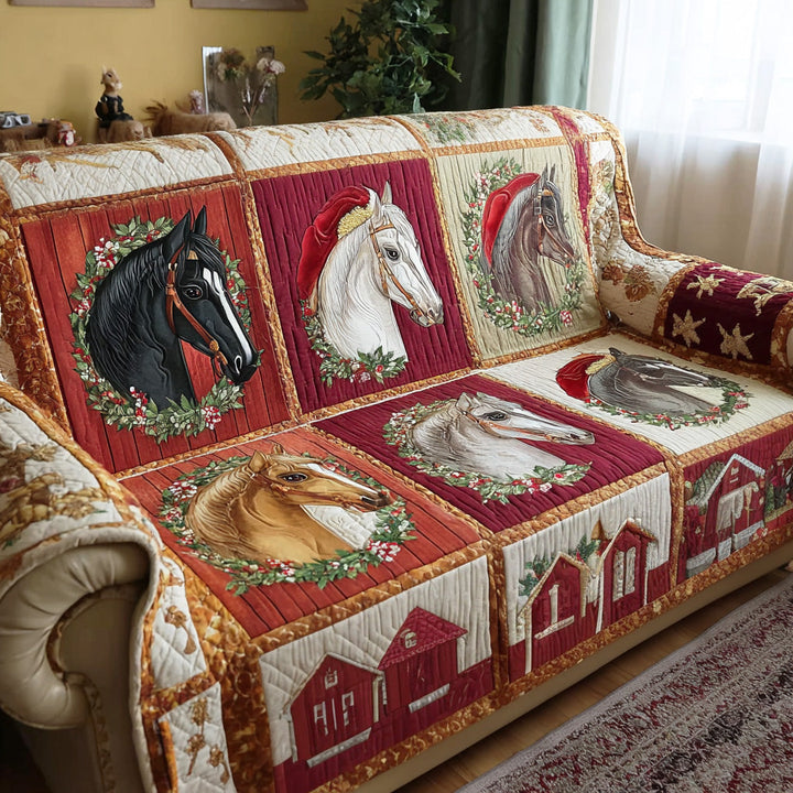 Hilde - Gesteppte Sofahusse Ambiente Weihnachten Landhaus