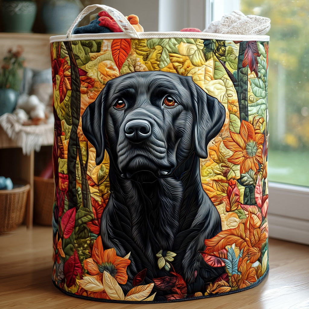 Gepolsterter Wäschekorb – Labradortreue