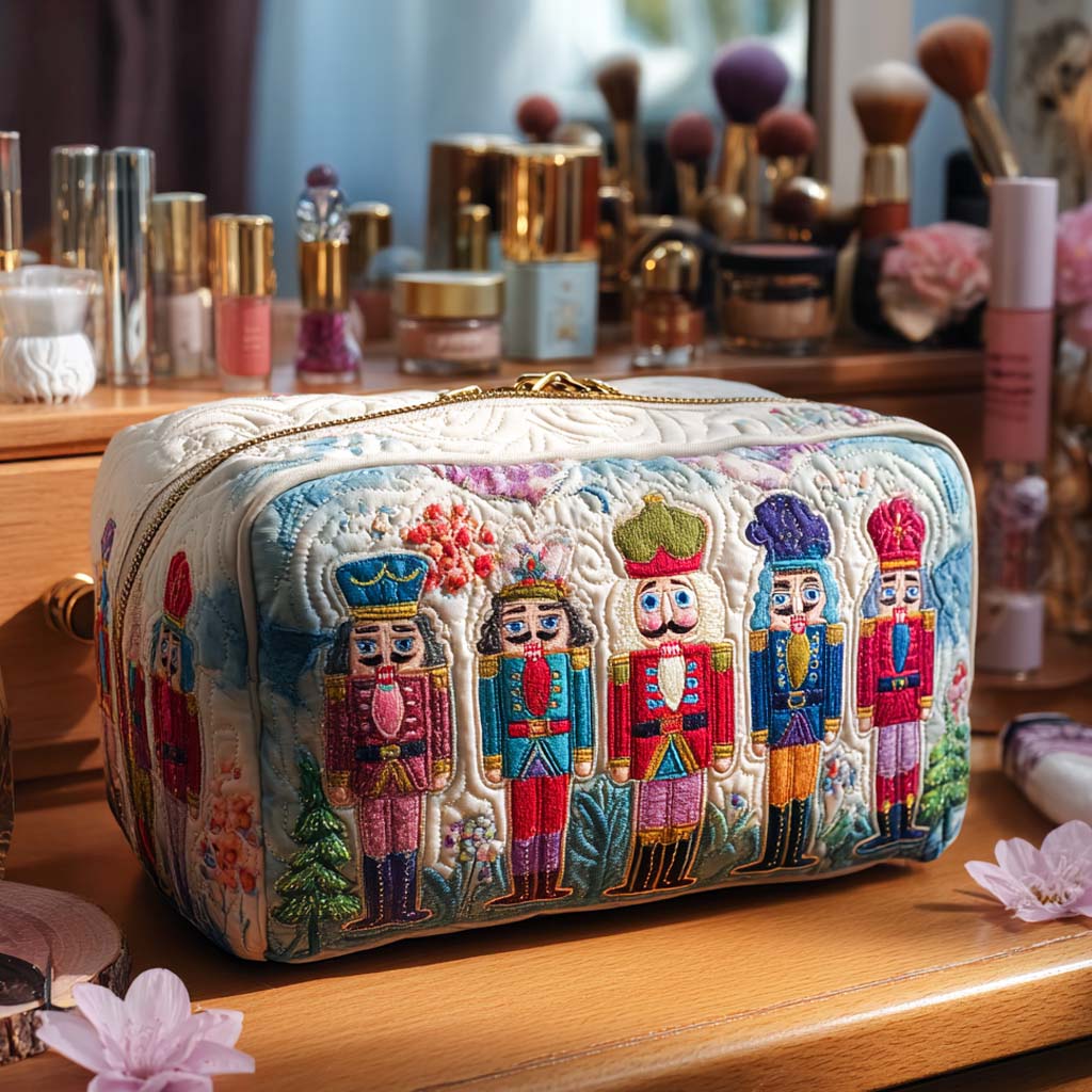 Marit - Gesteppte Kulturtasche Weihnachtsnussknacker