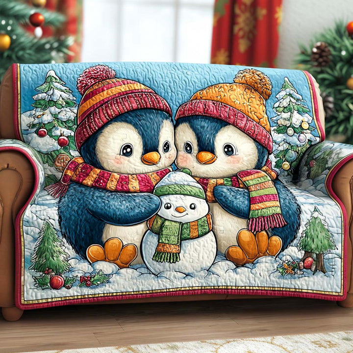 Astrid - Gesteppter Sofabezug Motiv Weihnachten
