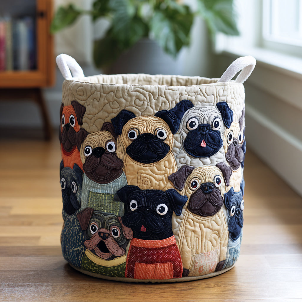 Padded Laundry Basket - Bulldog Spirit
