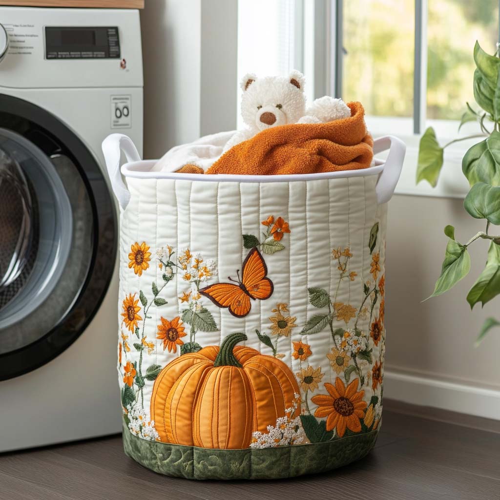 Gepolsterter Wäschekorb – Morning Pumpkin