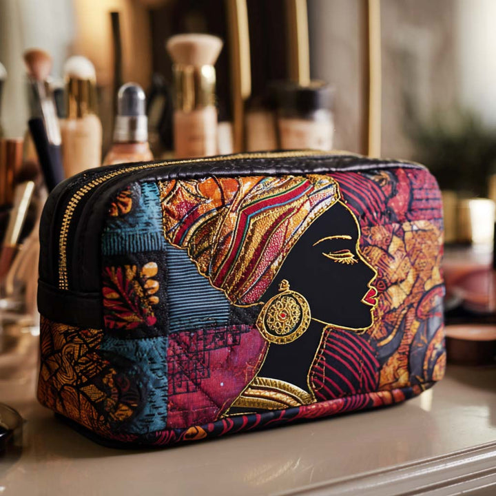 Wendy - Wattierte Kulturtasche Strahlendes Muster