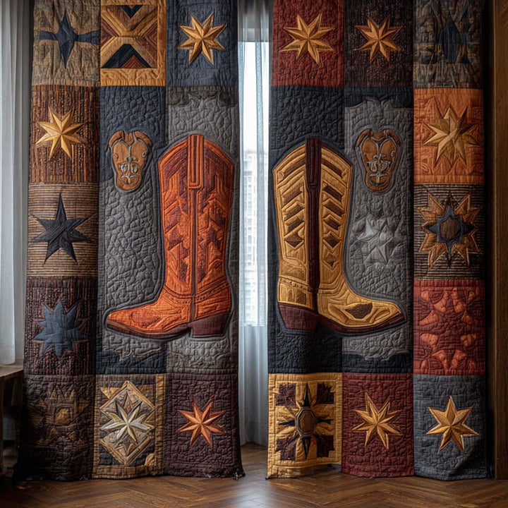 Lieke – Gesteppte Vorhänge Rodeo Patchwork