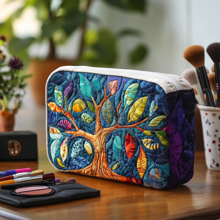 Evi - Gepolsterte Kulturtasche Symbolischer Baum