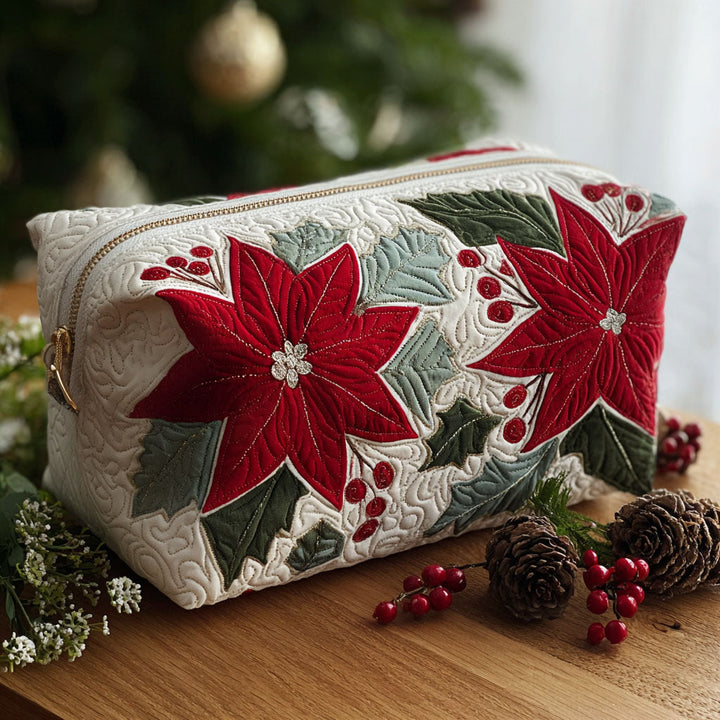 Annemiek - Gesteppte Kulturtasche Scharlachrote Blume