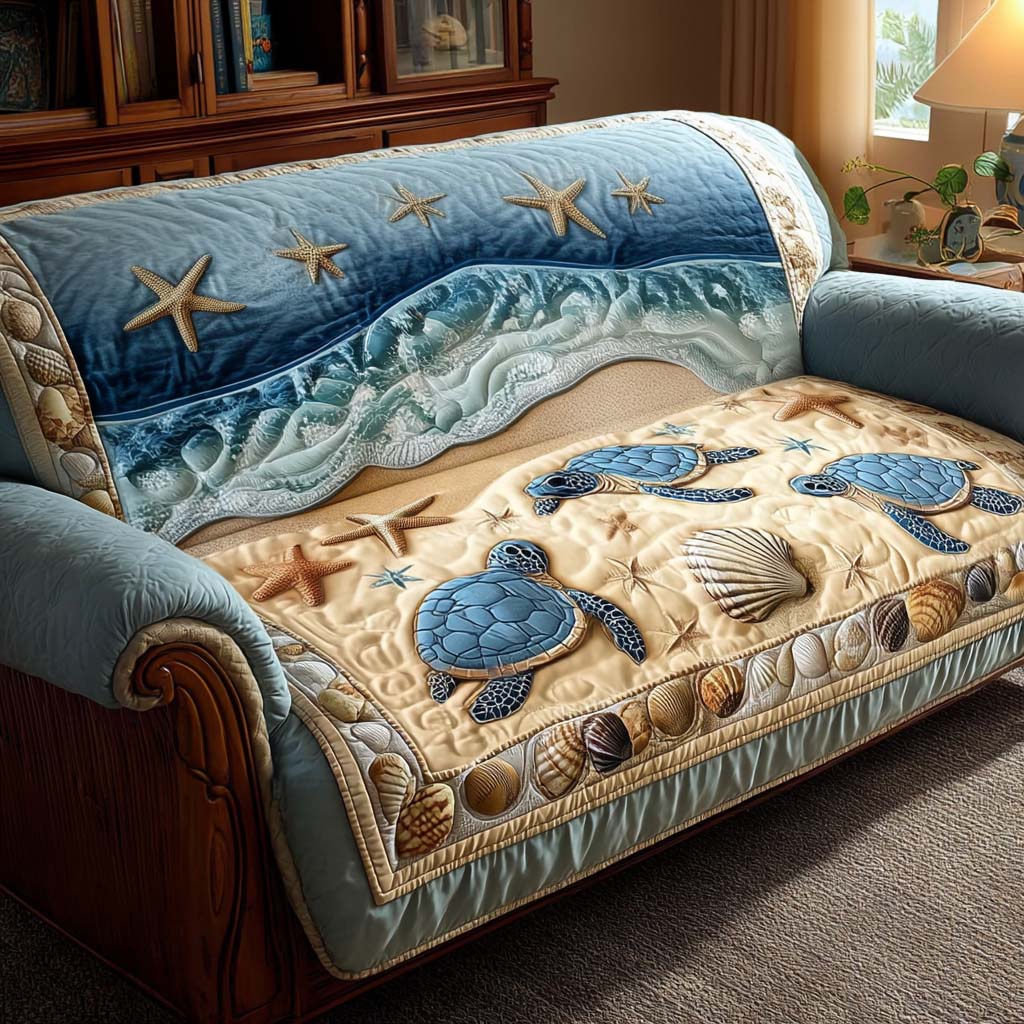 Fien - Gepolsterte Sofahusse Schildkröte