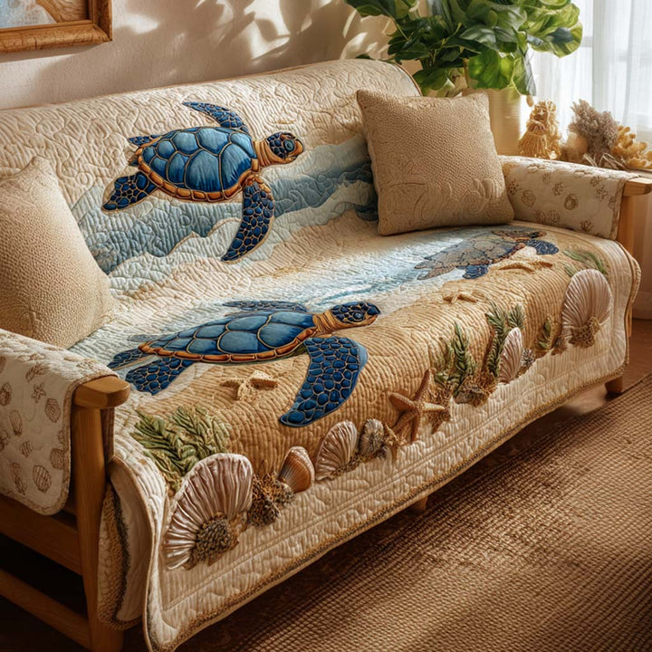 Fien - Gepolsterte Sofahusse Schildkröte