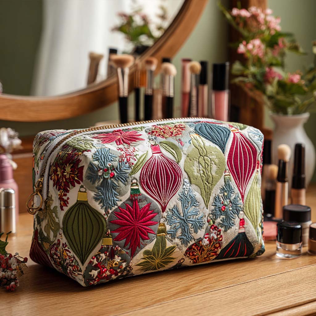 Nienke - Gesteppte Kulturtasche Quilt und glänzende Verzierung