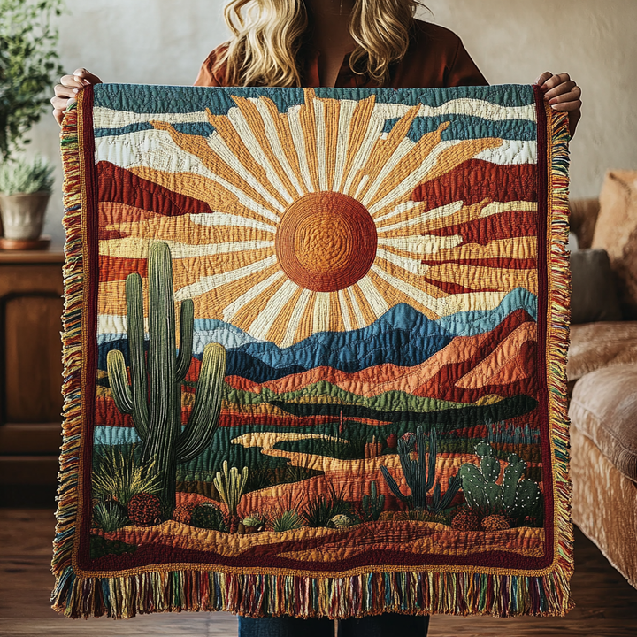 Sanne - Gesteppte Decke Sonnenuntergangswege