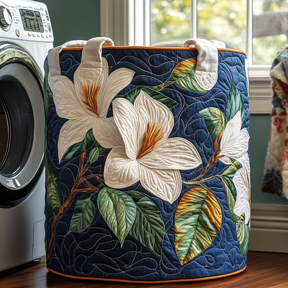 Upholstered Laundry Basket - Soft Magnolia