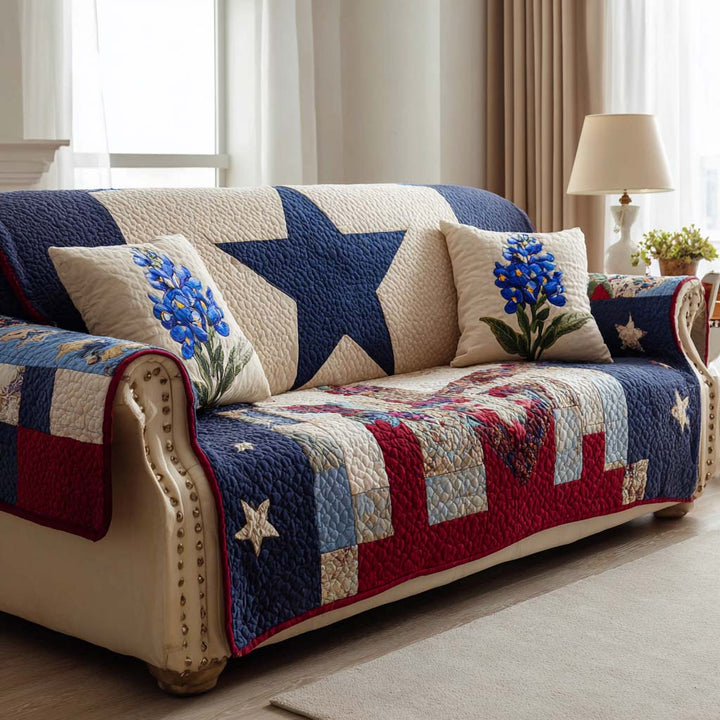 Fien – Gesteppte Sofahusse im American Style