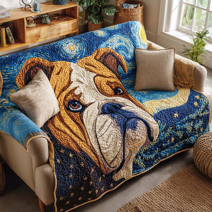 Rianne - Gesteppter Sofabezug Bulldogge