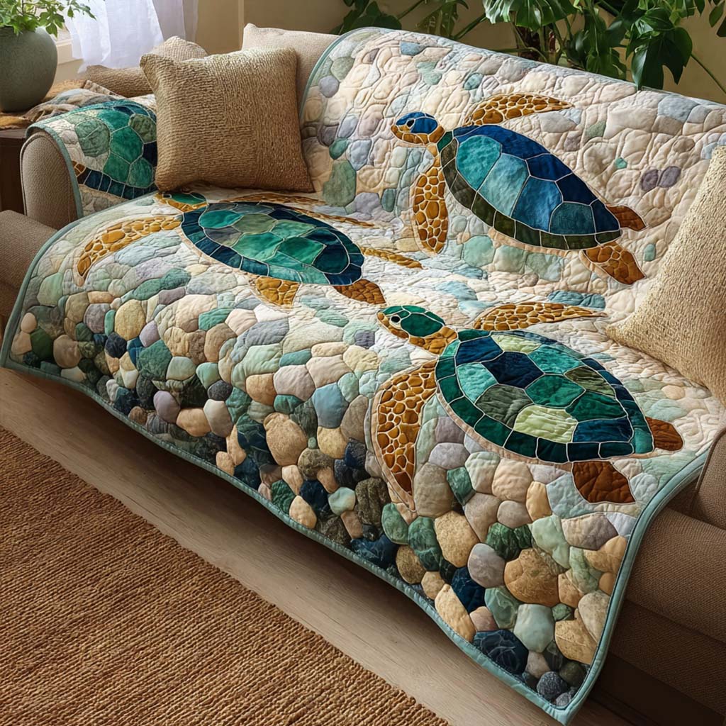 Fien - Gepolsterte Sofahusse Schildkröte