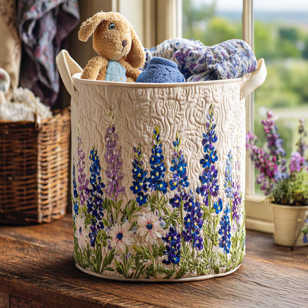 Luxe Wäschekorb – Wilde Blumen