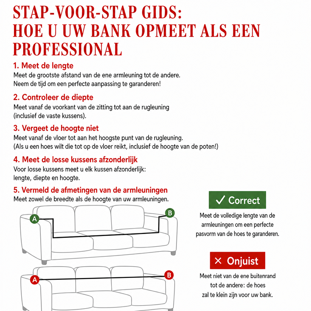 Lotte - Gewatteerde bankhoes Motief Ruiten Klassiek