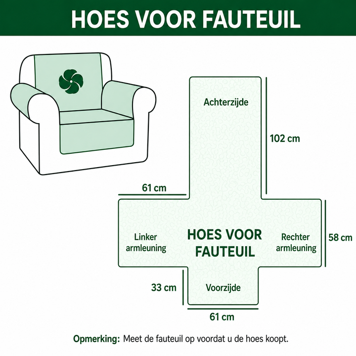 Eline - Gewatteerde bankhoes Landschap Bos Sereen