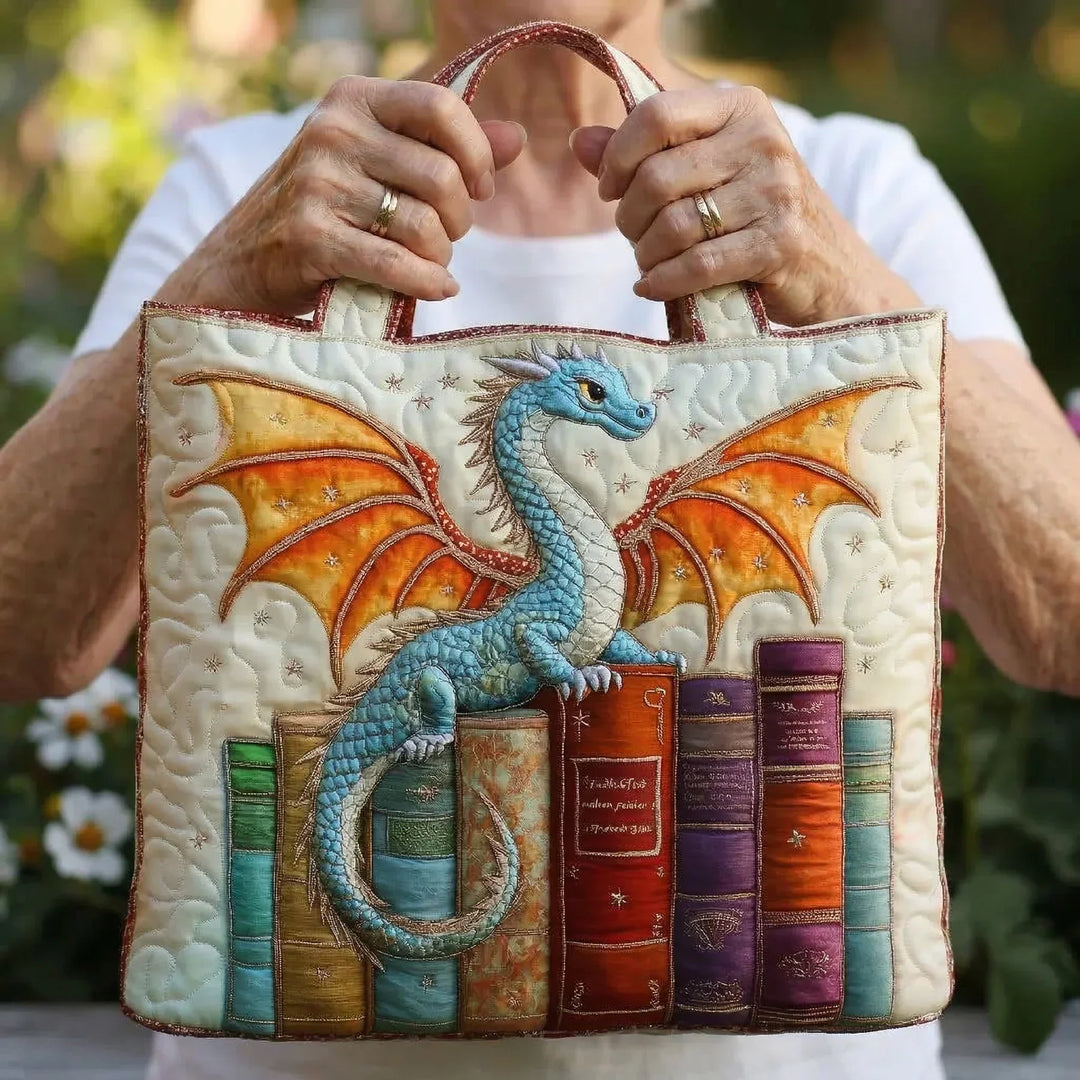 Stepptasche - Smaragdgrüner Drachenbuchschützer