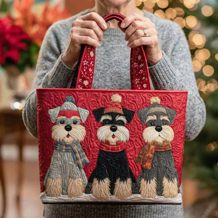 Ambachtliche Tasche - Trio von Schnauzern
